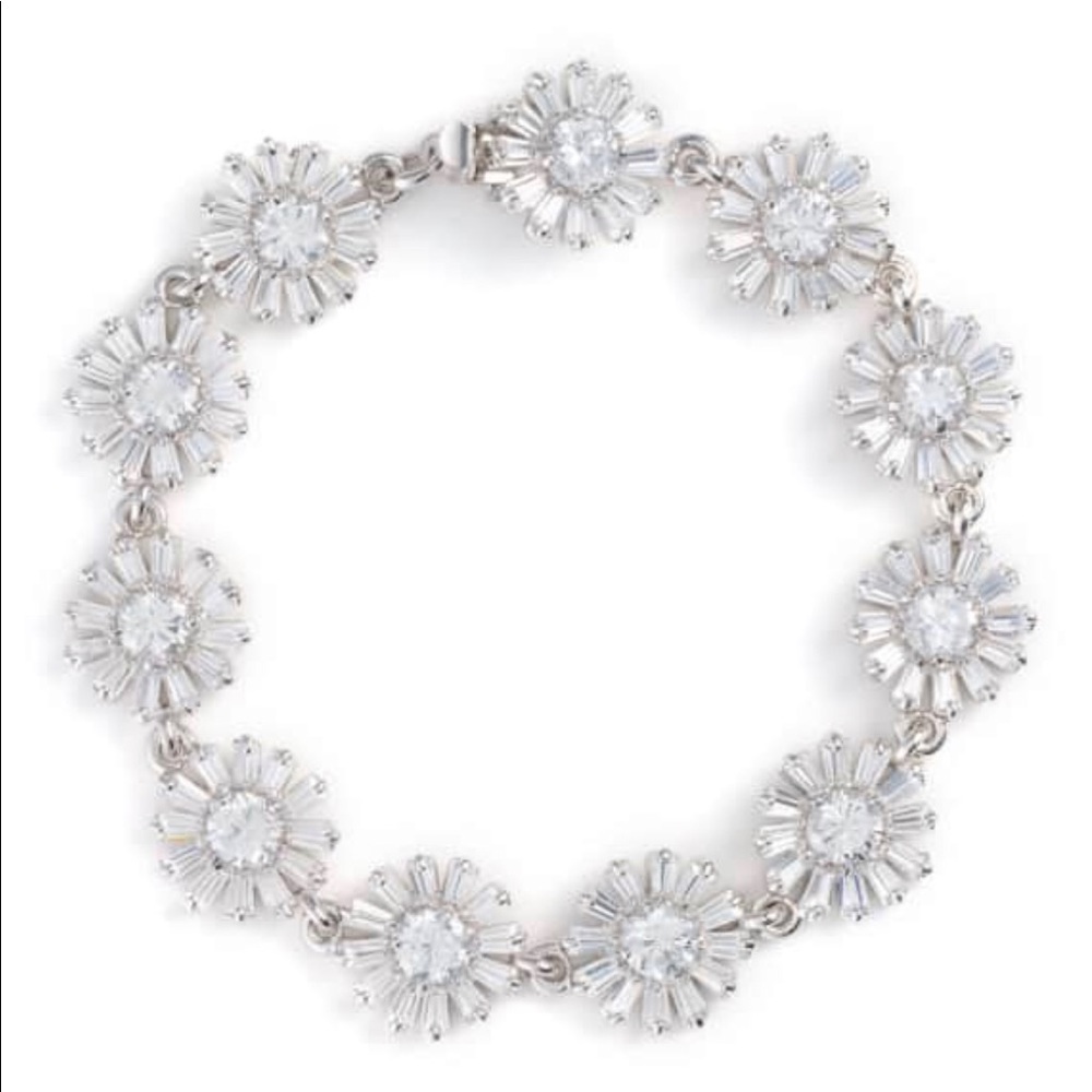 Kate Spade Crystal Gardens Wedding Flower Bracelet